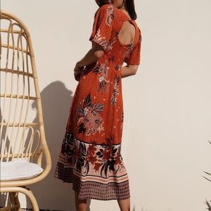 Keyhole back boho Böhme dress